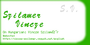 szilamer vincze business card